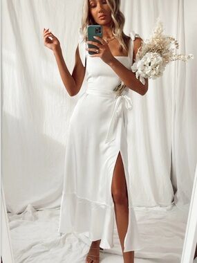 Show Me Your Mumu White Midi Dress